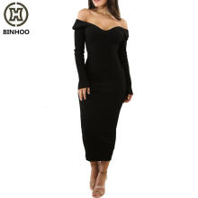 Wholesale in Europe and the high elastic cotton long sleeve dress article pit nightclub pencil skirt